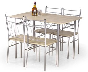 Set da pranzo FAUST metallo/rovere Sonoma