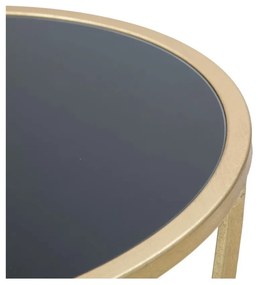 Tavolo pieghevole in nero e oro , altezza 75 cm Glam Simple - Mauro Ferretti