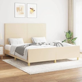 Giroletto Senza Materasso Crema 160x200 Cm İn Tessuto /