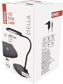 Lampada da tavolo dimmerabile a LED nero opaco (altezza 55 cm) Stella - EMOS