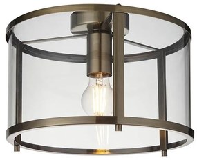 Endon 103112 - Plafoniera HOPTON 1xE27/10W/230V finitura cromo opaco