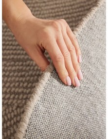Tappeto rotondo beige in lana tessuto a mano ø 200 cm Eleni Light Beige – Hanse Home