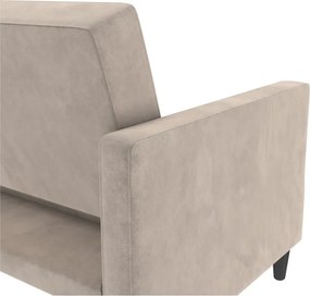 Divano beige in velluto 203 cm Hartford - Støraa