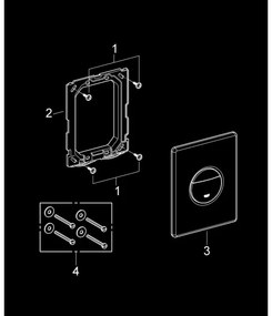 GROHE 38765000 - Pulsante di scarico NOVA COSMOPOLITAN 156 × 197 mm cromato