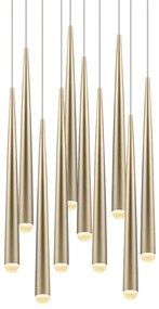 Lampadario LED dorato ø 30 cm Cala – Trio Select