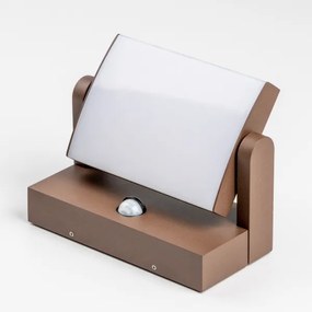 Redo 90588 - LED Lampada da esterno con sensore FLIP LED/20W/230V 3000K IP54 marrone