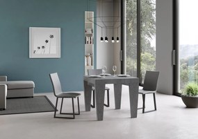 Tavolo allungabile Spimbo in diverse dimensioni e finiture, Cemento / 90x180/284 cm