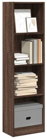 Libreria Rovere Marrone 40x24x143 Cm İn Legno Multistrato /