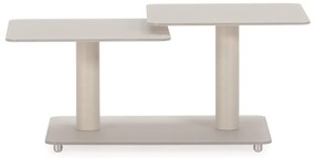 Tavolino da salotto color crema in vetro 54x115 cm Elvi – Marckeric