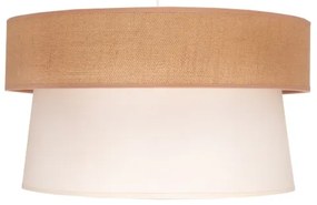 Duolla - Lampadario a sospensione con filo ETNIC 1xE27/40W/230V diametro 45 cm color crema/beige