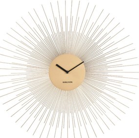 Orologio da parete in oro grande, ø 60 cm Peony - Karlsson