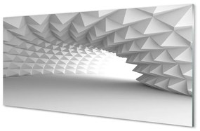 Quadro acrilico Tunnel in coni 3D 100x50 cm
