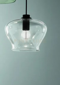 Sospensione verve-1 1 luce trasparente attacco e14 senza base d' at...
