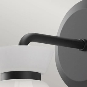 Alora Mood ALM-HALSTON-1WB-BK - Lampada da parete HALSTON 1xE14/40W/230V nera