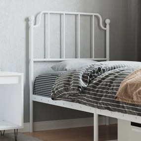 Testiera İn Metallo Bianco 75 Cm /