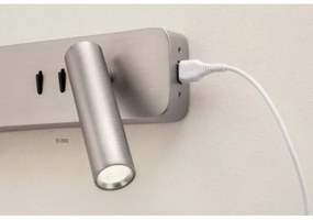 Redo 01-2993 - Lampada da parete LED OASIS LED/3W/230V+1xG9/10W USB CRI 90 cromo