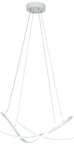 Lampadario LED moderno India bianco, luce con 3 temperature di colore 2650 lumen, NOVECENTO