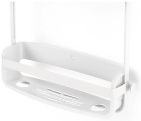 Mensola in plastica bianca sospesa per il bagno Flex - Umbra