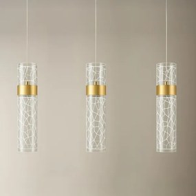 Lampadario LED su cavo LAGOS LED/24W/230V dorato