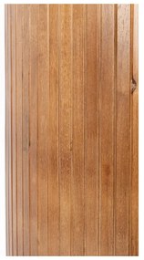 Vetrina di colore naturale in legno di cauciù massiccio 80x140x38 cm Yaz – White Label