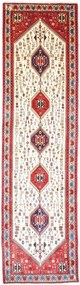 Abadeh Tappeto 80x300 Beige (Iran) Annodato A Mano
