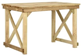 Tavolo da Giardino 110x79x75 cm Legno di Pino Impregnato