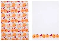 Set 2 strofinacci cucina pesche 50x70 cm cotone