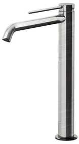 Rubinetto per lavabo CIRCLE TWO cromo spazzolato opaco GATTONI RUBINETTERIA H 30 cm