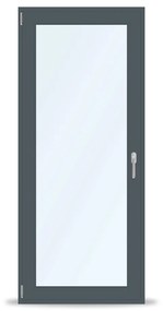 Porta finestra grigio antracite, PVC, IDEAL 4000, 510 x 1760 mm, configura individualmente