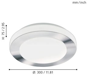 Eglo 95282 - Lampada LED da bagno LED CAPRI 1xLED/11W/230V