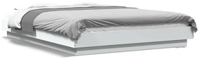 Giroletto Con Luci Led Bianco 140x200 Cm İn Legno Multistrato /
