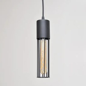 Lampadario a sospensione con filo MELODY 2xE27/15W/230V nero