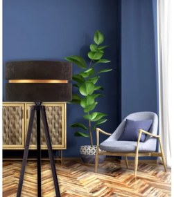 Duolla - Lampada con piedistallo DUO 1xE27/60W/230V diametro 44 cm nero/wenge