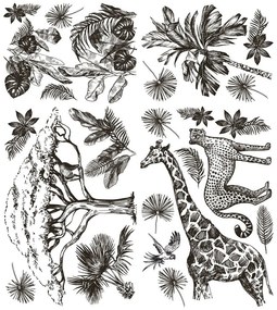 Adesivi murali decorativi Savanna - Ambiance