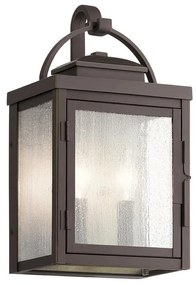 Applique classico chic da esterno KL-CARLSON-M-RZ bronzo IP44 2X E27 ELSTEAD