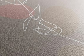 Stampa su tela – Foglia minimalista No4