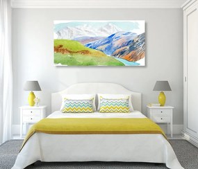 Quadro su tela – Scenografia montana estiva