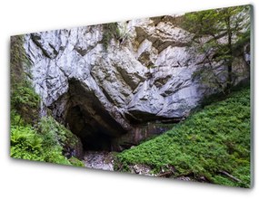 Pannello rivestimento parete cucina Grotta di montagna della natura 100x50 cm