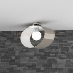 Lap plafoniera d.40 cm. 1 luce tortora 1146-pl40-to