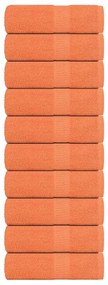 Asciugamani Ospiti 10 Pz Arancioni 30x50cm 360 G/m² 100% Cotone /