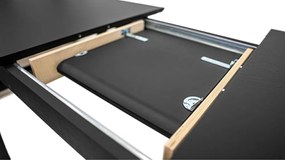 Tavolo da pranzo con effetto rovere allungabile con estensione 90x180 cm Curved – Woodman