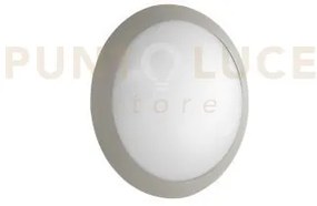 Plafoniera base silver  d.30cm 2luci attacco e27 ip65
