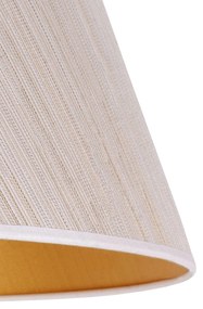 Duolla Paralume Sofia altezza 21 cm, bianco/oro a strisce