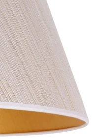 Duolla Paralume Sofia altezza 21 cm, bianco/oro a strisce