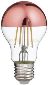 Gla300r- lampadina attacco e27 vetro specchiato rame d.6cm 2700k100...