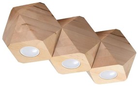 Sollux SL.1010 - Plafoniera WOODY 3xGU10/40W/230V