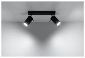 Faretto nero 8x30 cm Etna – Sollux