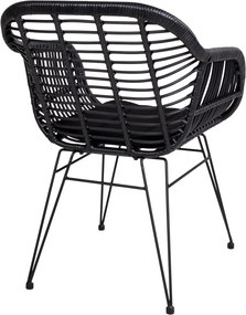 Set di 2 poltrone da esterno in rattan con cuscino Trieste - House Nordic