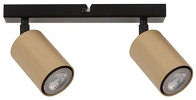 Luce Spot ZOOM 2xGU10/25W/230V nero/oro