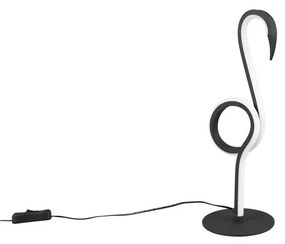 Lampada da tavolo nera (altezza totale 35 cm) Ingo – Reality